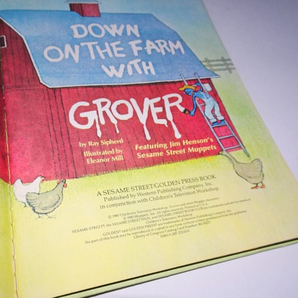 Sesame Street Accents Sesame Street Vintage Grover Farm Childrens